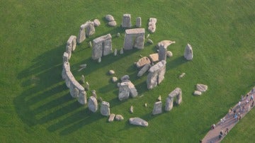 Imagen aérea del monumento de Stonehenge, en el condado de Wiltshire (Inglaterra)