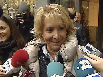 Esperanza Aguirre a su llegada al despacho Esperanza Aguirre a su llegada al despacho
