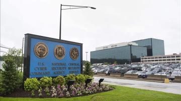 Entrada a la sede de la NSA