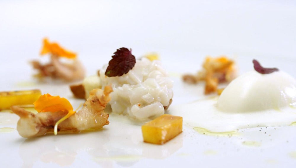 Tartar de chipirón con cítrico