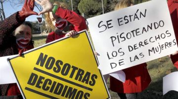 Manifestación a favor del aborto de la Plataforma 'Nosotras decidimos'