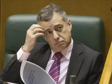 El lehendakari Iñigo Urkullu, durante un pleno del Parlamento vasco El lehendakari Iñigo Urkullu, durante un pleno del Parlamento vasco