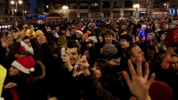 Pre campanadas en la Puerta del Sol