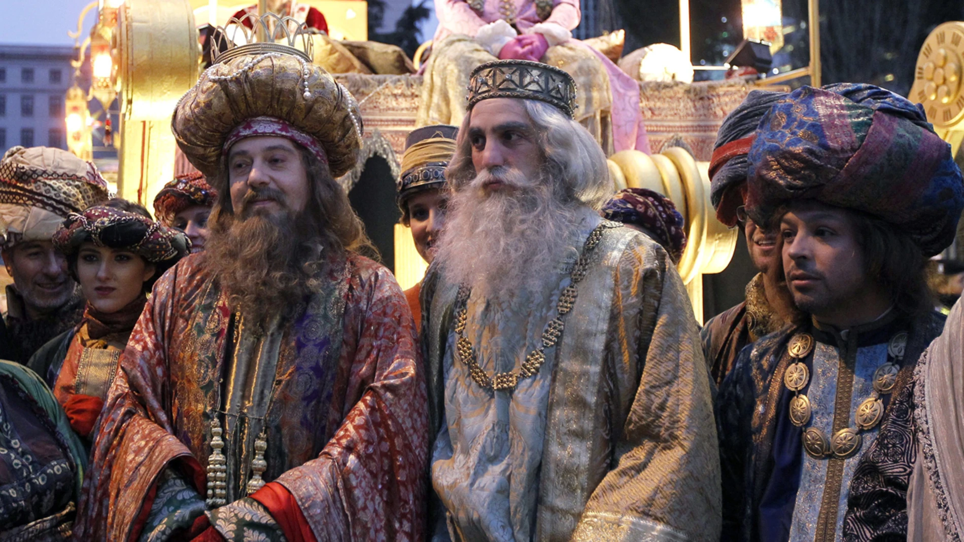 Los Reyes Magos en la Plaza de Cibeles Los Reyes Magos en la Plaza de Cibeles