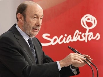 El secretario general del PSOE, Alfredo Pérez Rubalcaba