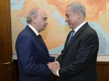 Fernández Díaz y Netanyahu, en Israel Fernández Díaz y Netanyahu, en Israel