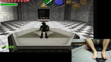 Un jugador japonés termina el The Legend of Zelda: Ocarina of Time usando sólo sus pies
