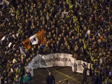 Vista general de la manifestación silenciosa Vista general de la manifestación silenciosa