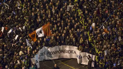 Vista general de la manifestación silenciosa Vista general de la manifestación silenciosa