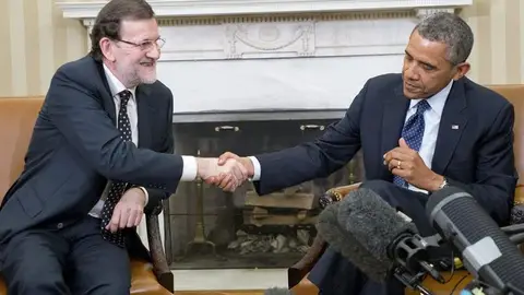 Rajoy y Obama se reúnen en la Casa Blanca Rajoy y Obama se reúnen en la Casa Blanca