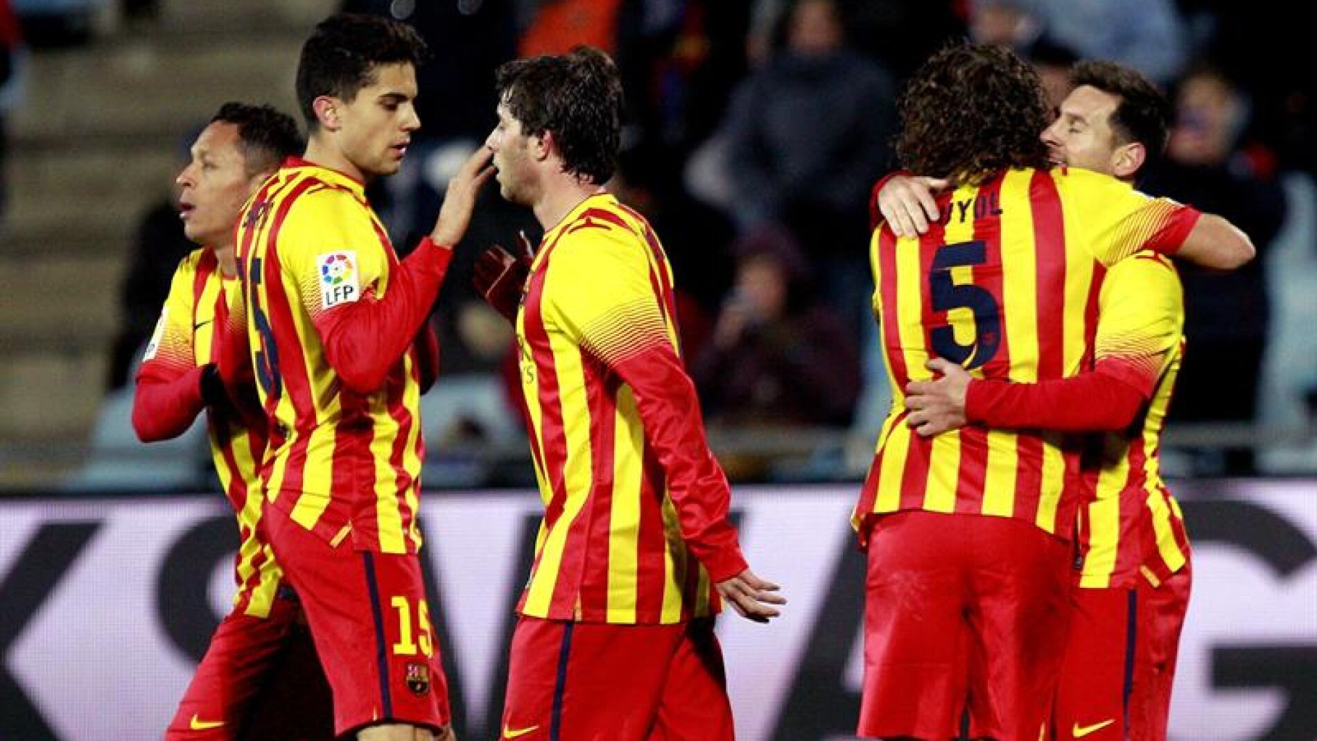 Messi celebra su gol