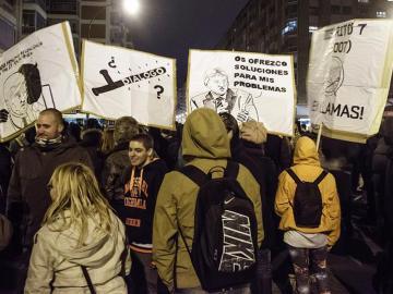 Protestas en Madrid a favor de Gamonal