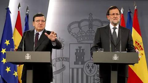 Rueda de prensa de Rajoy y Barroso en Moncloa Rueda de prensa de Rajoy y Barroso en Moncloa