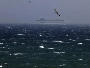 Temporal de viento en el estrecho de Gibraltar. Temporal de viento en el estrecho de Gibraltar.