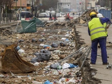 Comienzan a vallar la zona de Gamonal para cerrar la zanja