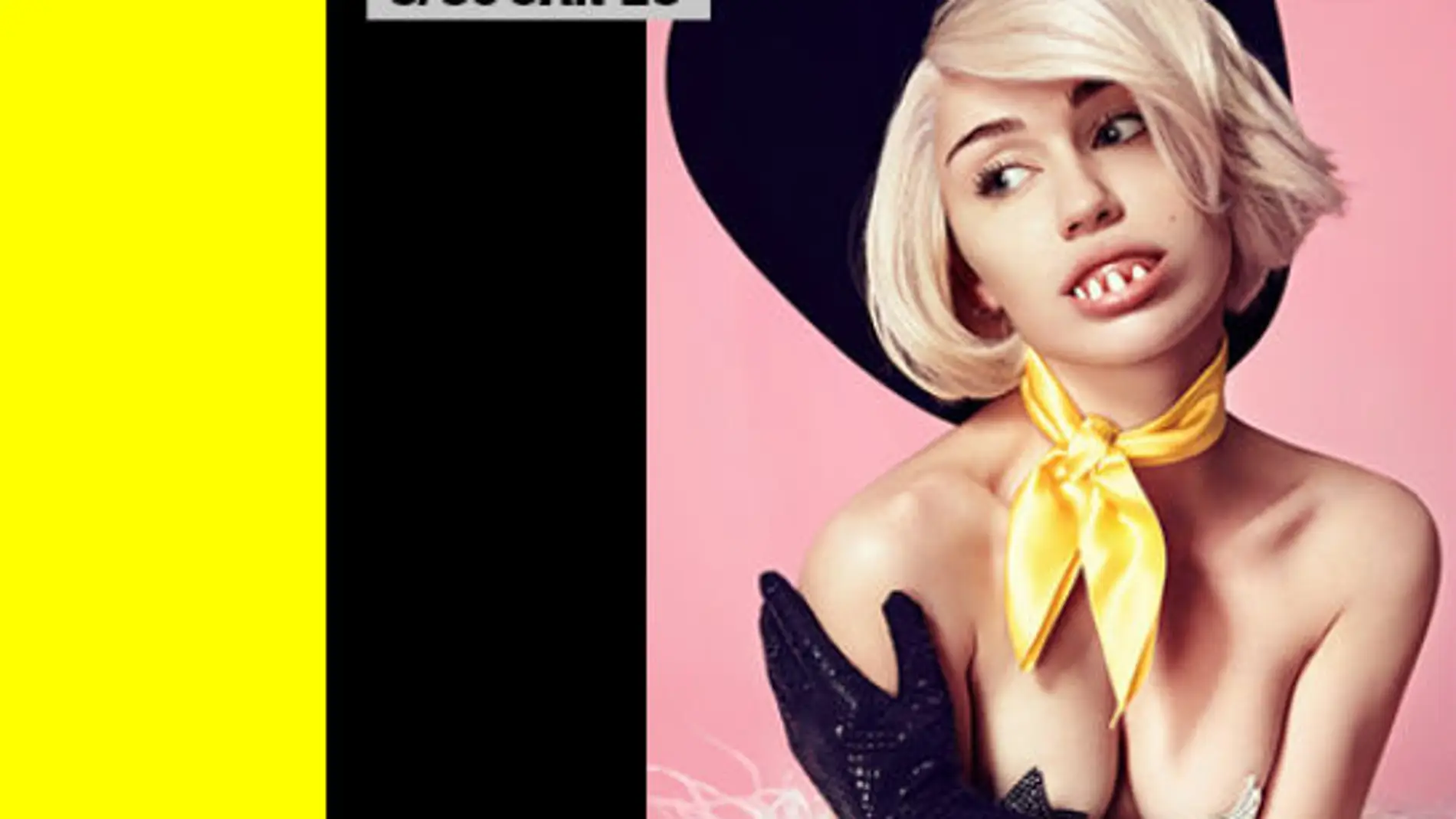 El cartel de Miley Cyrus anunciando su concierto para MTV