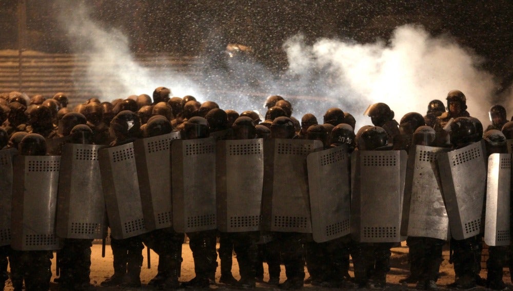 Los agentes en las manifestaciones