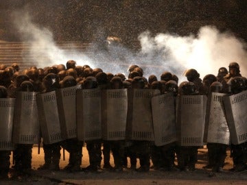 Los agentes en las manifestaciones