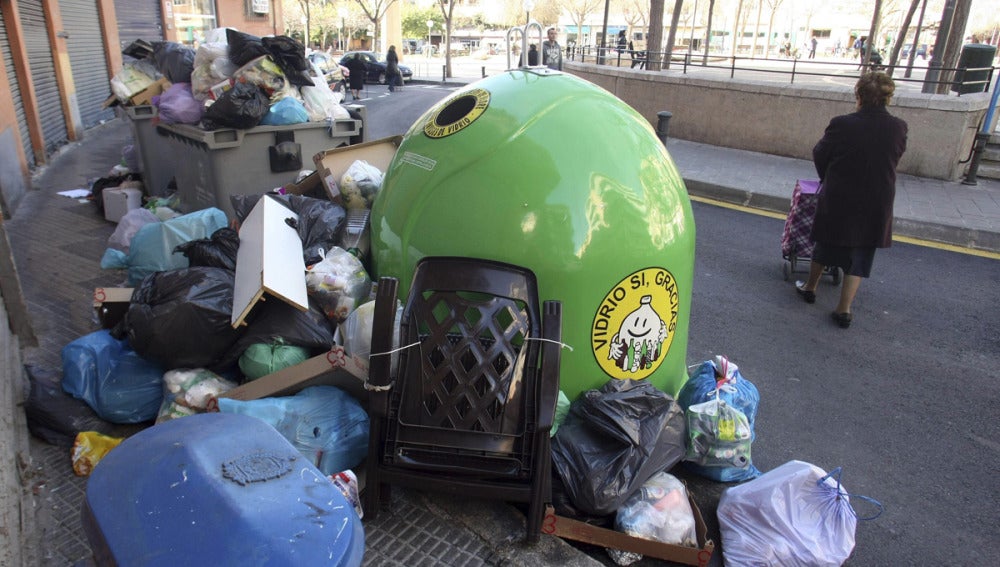 Huelga de basuras en Alicante