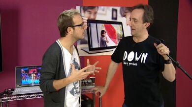 Los ensayos de Santi Rodríguez como Miguel Bosé