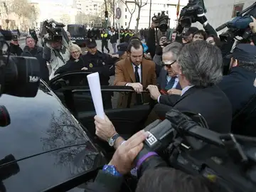 Blesa, a su salida del juzgado Blesa, a su salida del juzgado