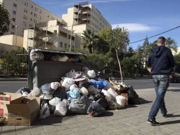 Residuos acumulados en Alicante