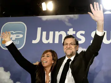 Mariano Rajoy junto a Sánchez-Camacho en la convención del PPC en Cataluña Mariano Rajoy junto a Sánchez-Camacho en la convención del PPC en Cataluña