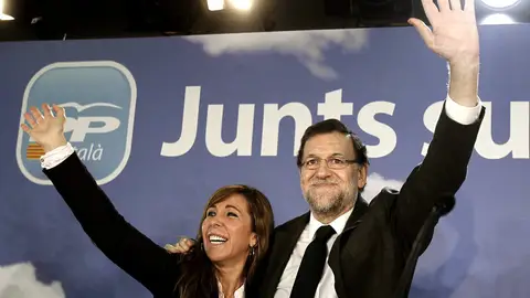 Mariano Rajoy junto a Sánchez-Camacho en la convención del PPC en Cataluña Mariano Rajoy junto a Sánchez-Camacho en la convención del PPC en Cataluña