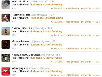 Tweets de la app 'IamAlive' Tweets de la app 'IamAlive'