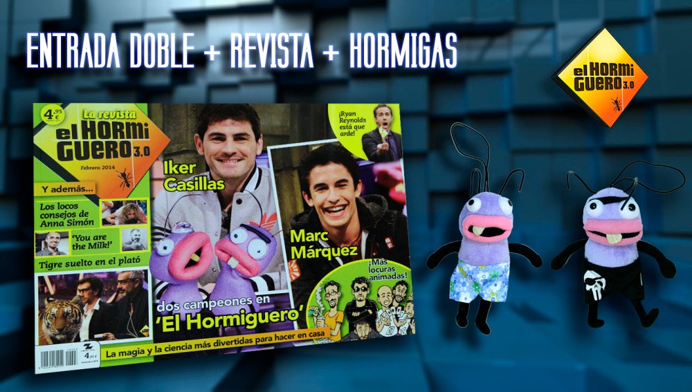 Consigue la revista, una entrada dobre y las hormigas