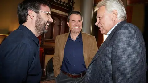 Cara a cara entre Artur Mas y González Cara a cara entre Artur Mas y González