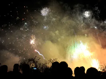 Fuegos artificiales por el Año Nuevo chino Fuegos artificiales por el Año Nuevo chino