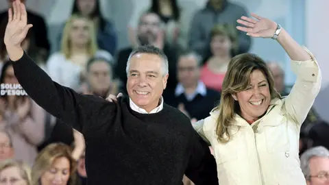Susana Díaz y Pere Navarro Susana Díaz y Pere Navarro