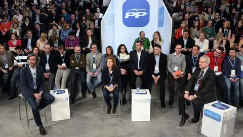 La vicepresidenta del Gobierno, Soraya Sáenz de Santamaría, durante la Convención Nacional del PP La vicepresidenta del Gobierno, Soraya Sáenz de Santamaría, durante la Convención Nacional del PP