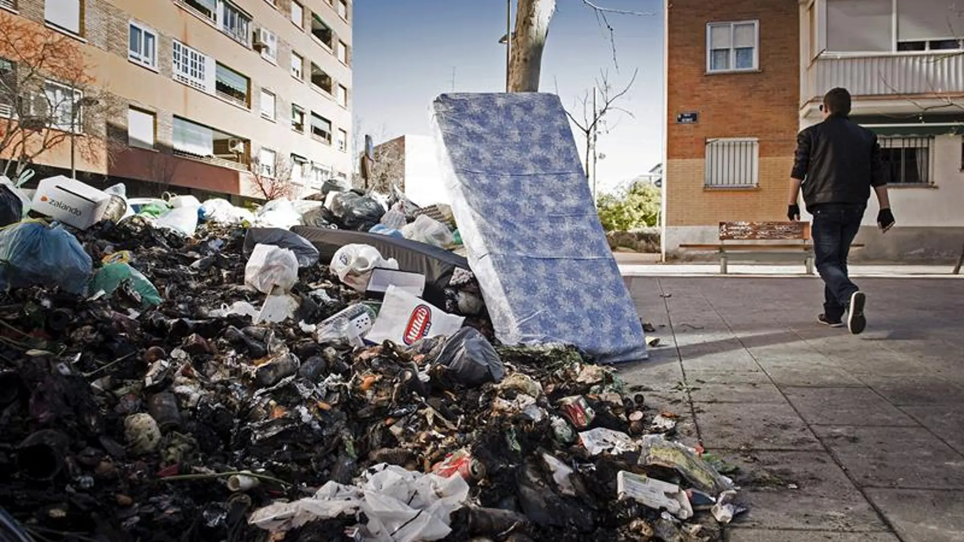 Huelga de basuras en Alcorcón Huelga de basuras en Alcorcón