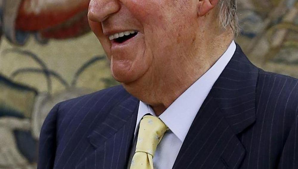 El Rey Juan Carlos durante la audiencia