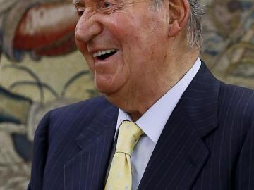 El Rey Juan Carlos durante la audiencia