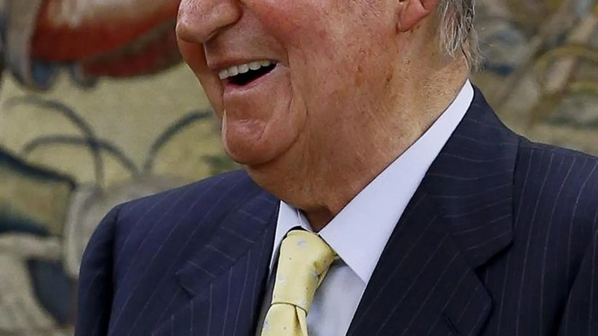 El Rey Juan Carlos durante la audiencia El Rey Juan Carlos durante la audiencia