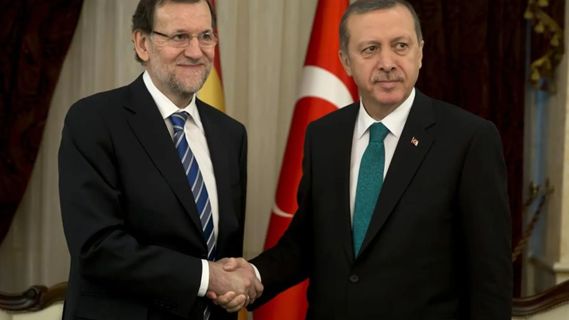 Mariano Rajoy junto a Recep Tayyip Erdogan Mariano Rajoy junto a Recep Tayyip Erdogan