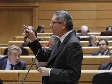 Alberto Ruiz-Gallardón en el Congreso.