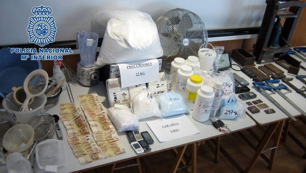 Desmantelado un laboratorio de cocaína en Valencia