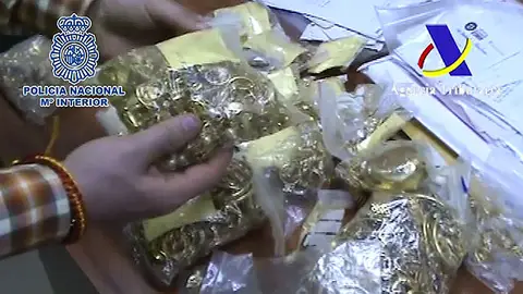 Oro y plata incautados por la Policía Nacional Oro y plata incautados por la Policía Nacional