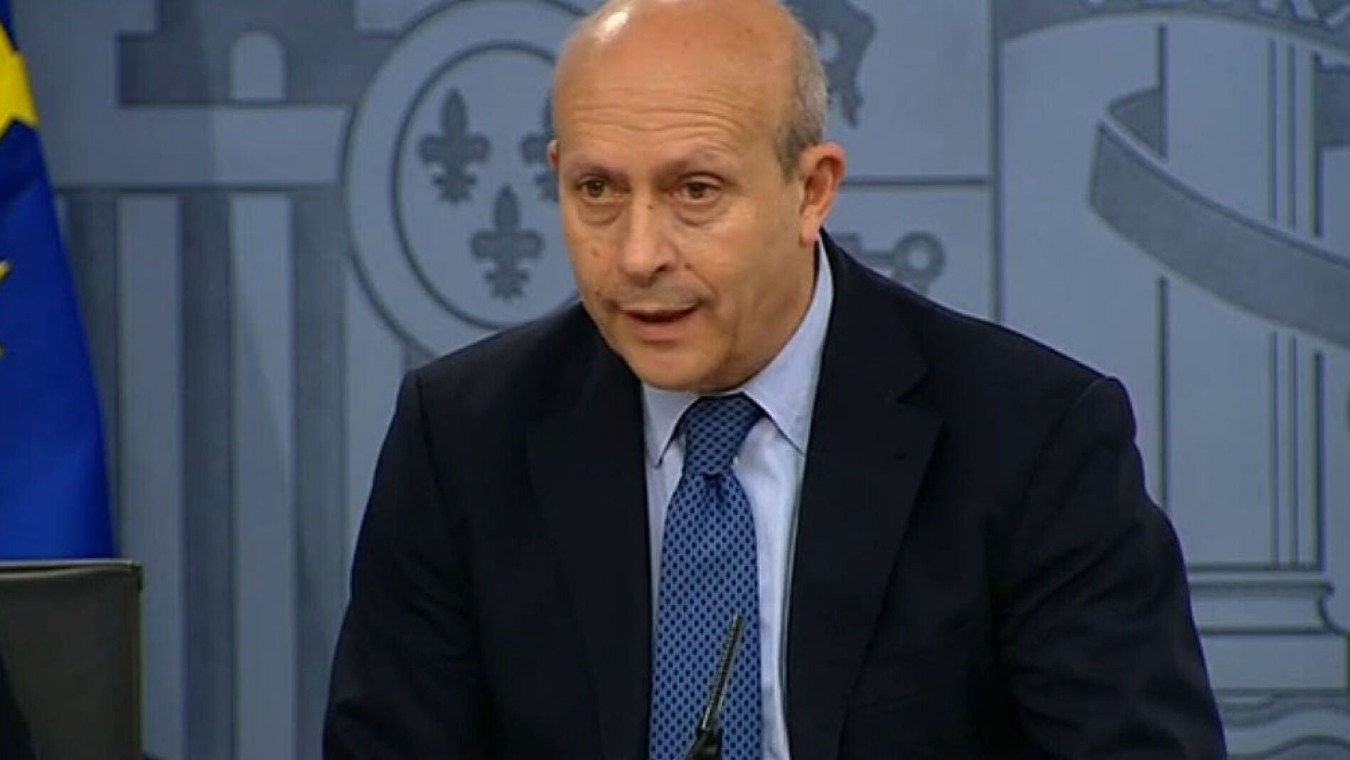 Jos&eacute; Ignacio Wert en rueda de prensa