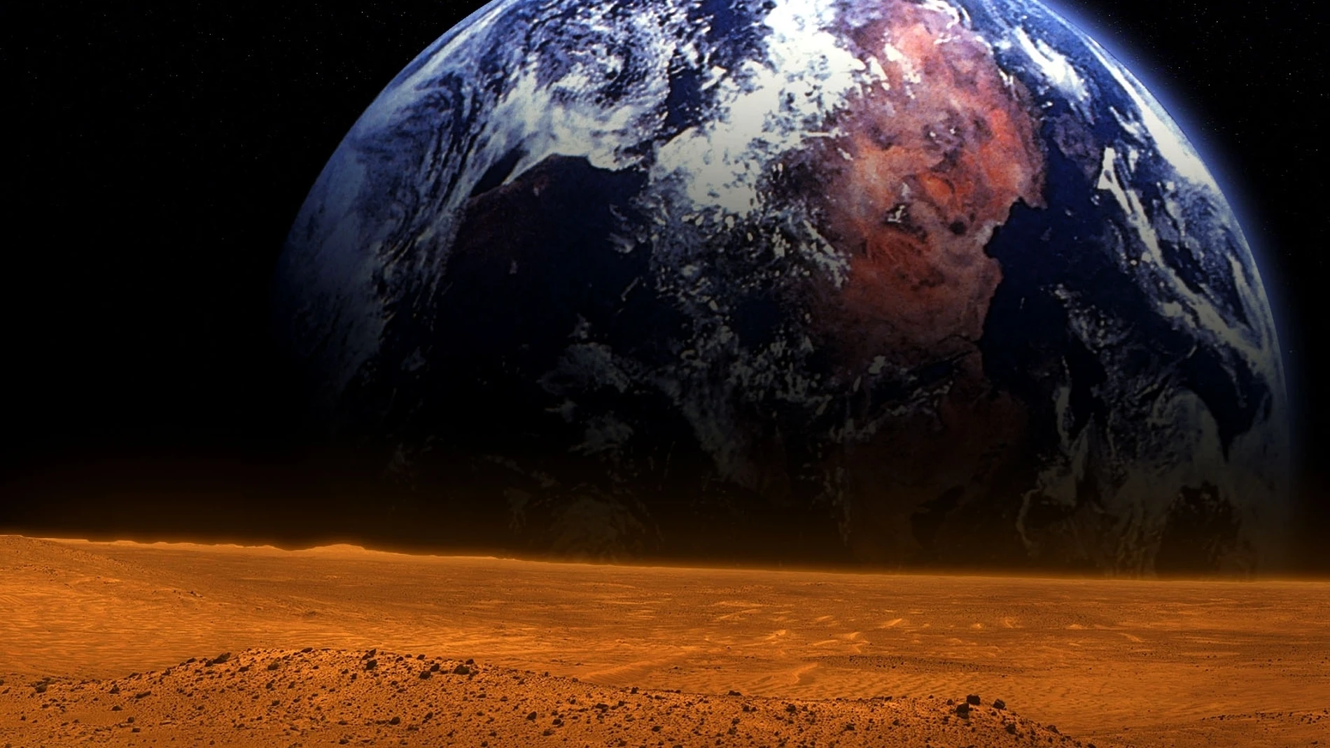 La Tierra desde Marte La Tierra desde Marte