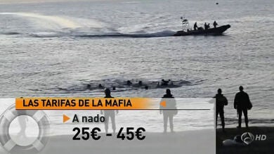 Las mafias de inmigrantes ofrecen distintos precios y métodos para cruzar la frontera española