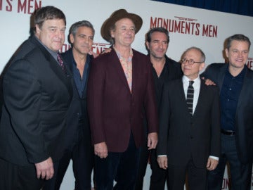 Los 'Monuments Men' en la premiere de París