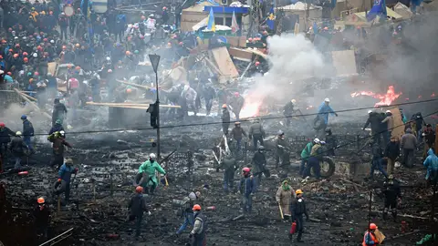 Violentos disturbios en Kiev Violentos disturbios en Kiev