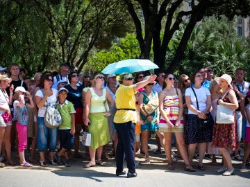 Turistas en España