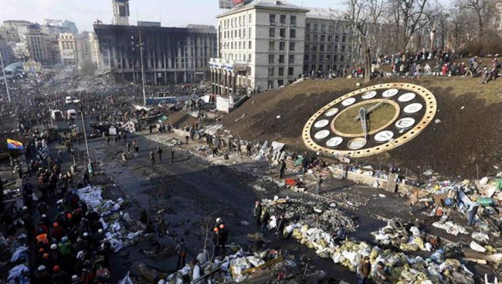 Disturbios en Kiev