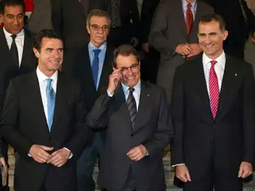 Soria, Artur Mas y el Príncipe Felipe Soria, Artur Mas y el Príncipe Felipe